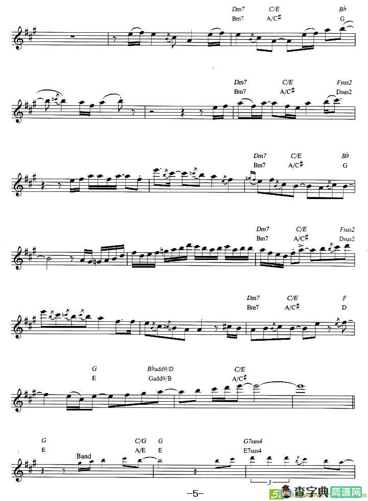 Dave Koz - Castle of dreams萨克斯谱(Dave作曲)