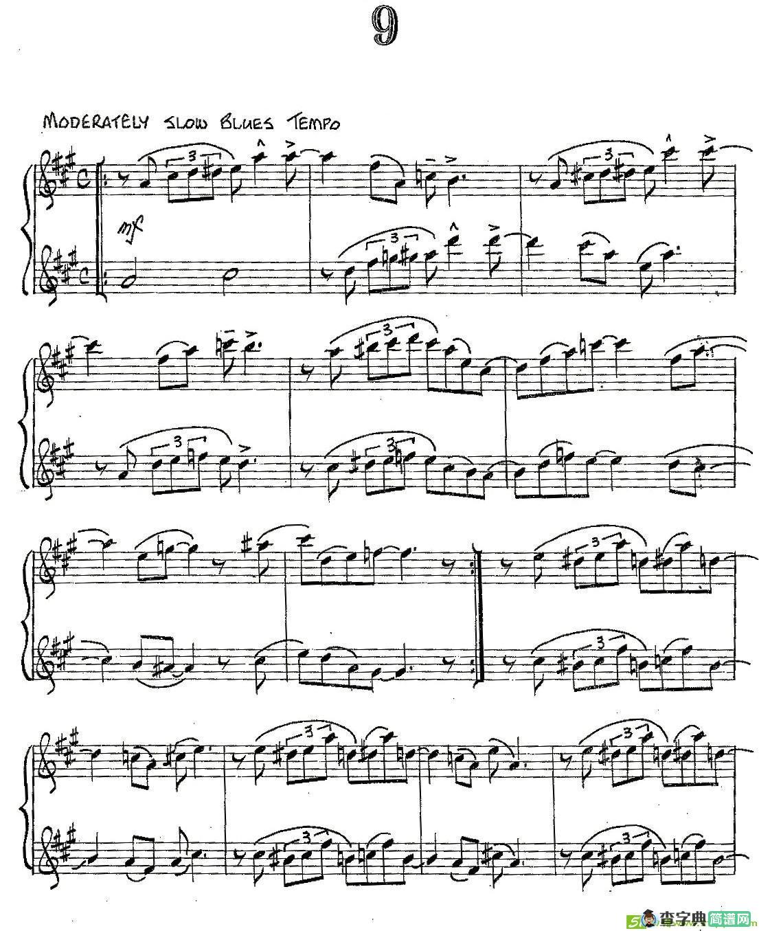 Jazz Conception For Saxophone Duets - 9萨克斯谱