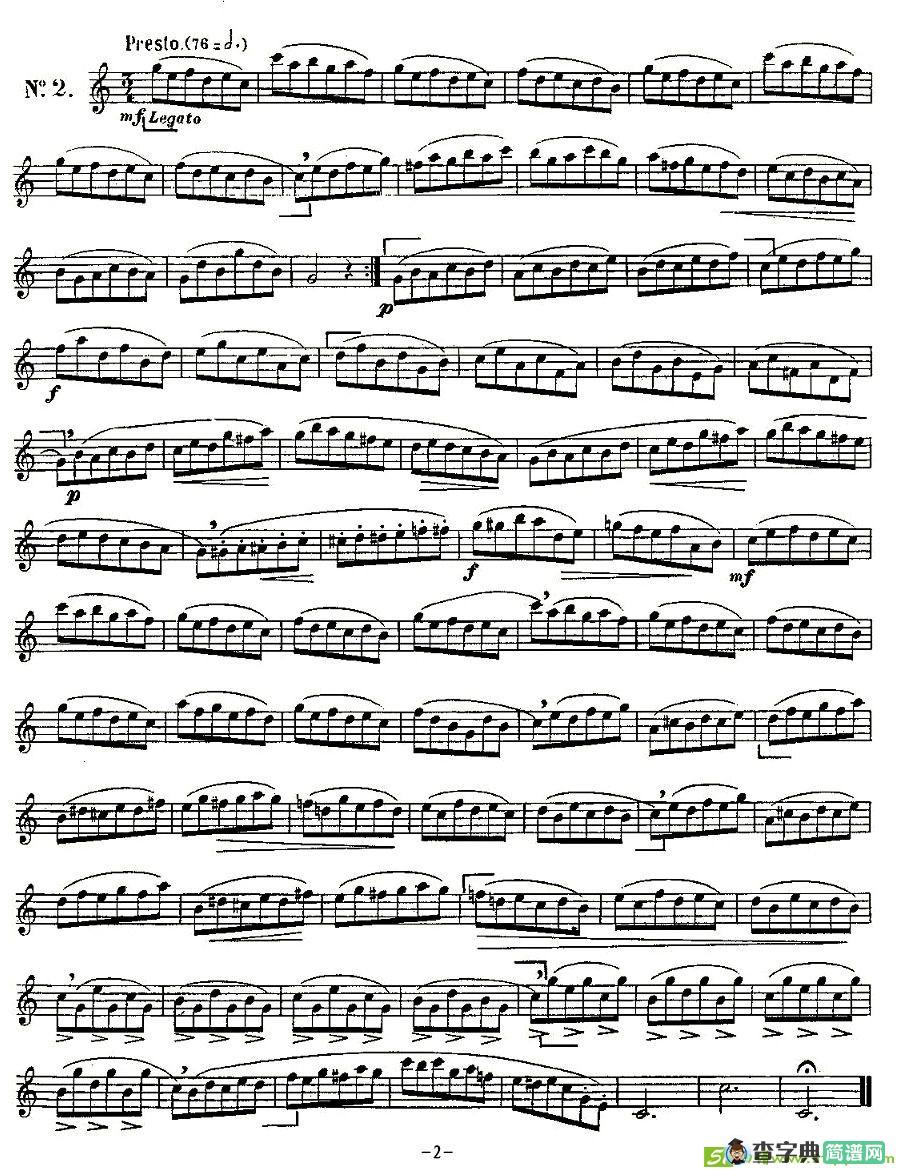 KLOSE的15首练习曲集萨克斯谱