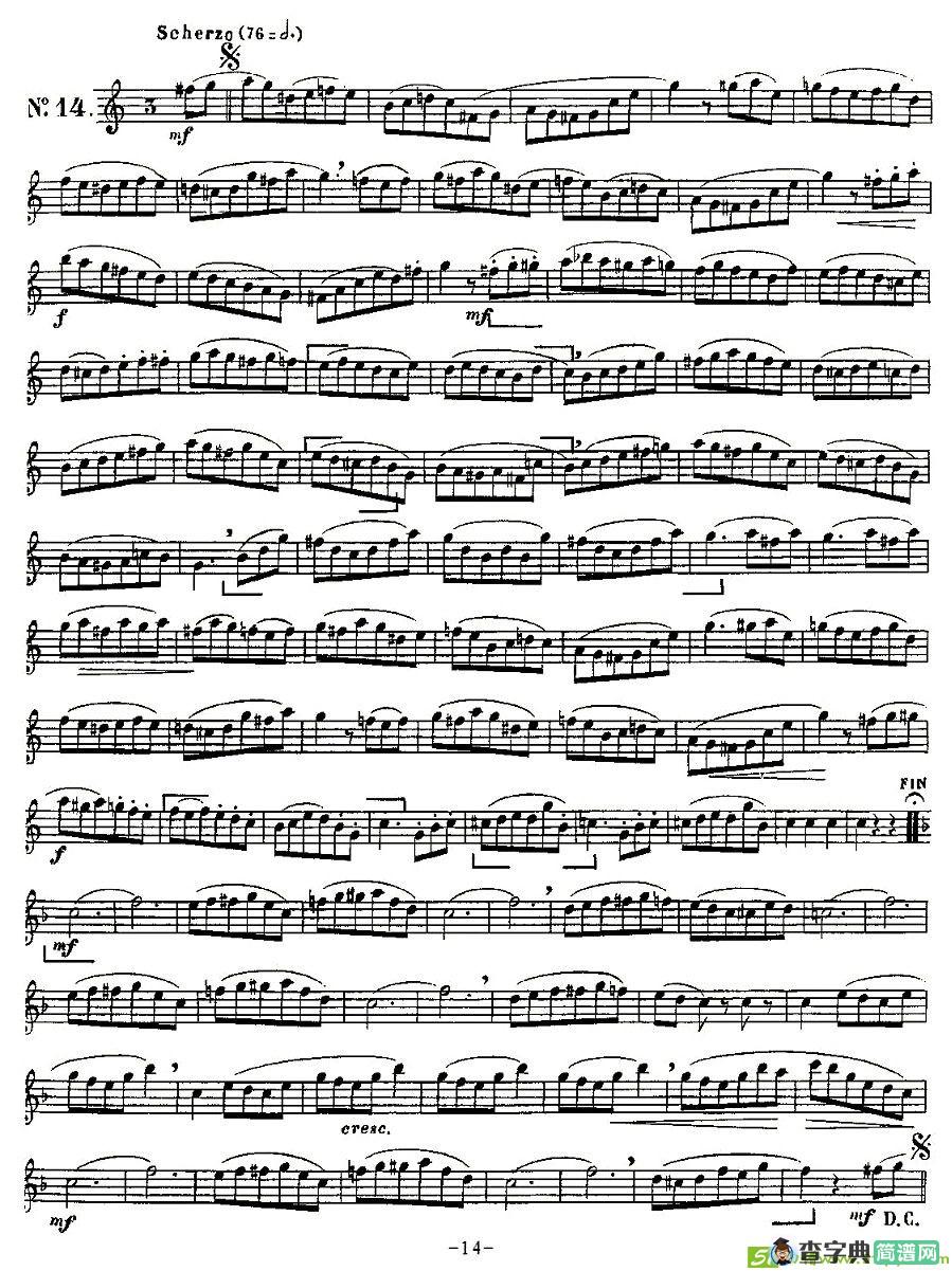 KLOSE的15首练习曲集萨克斯谱