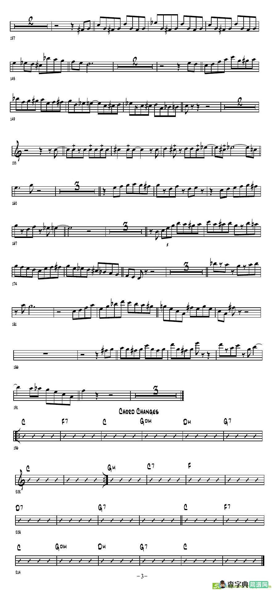 Move萨克斯谱(Stan作曲)