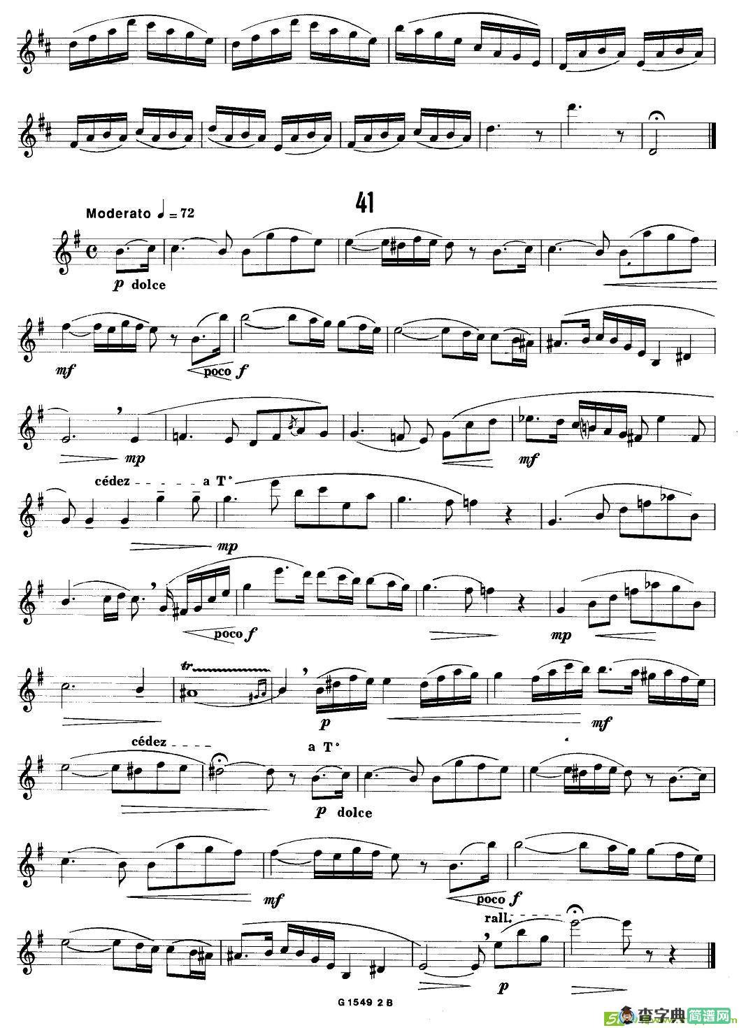 50首经典萨克斯管练习曲萨克斯谱