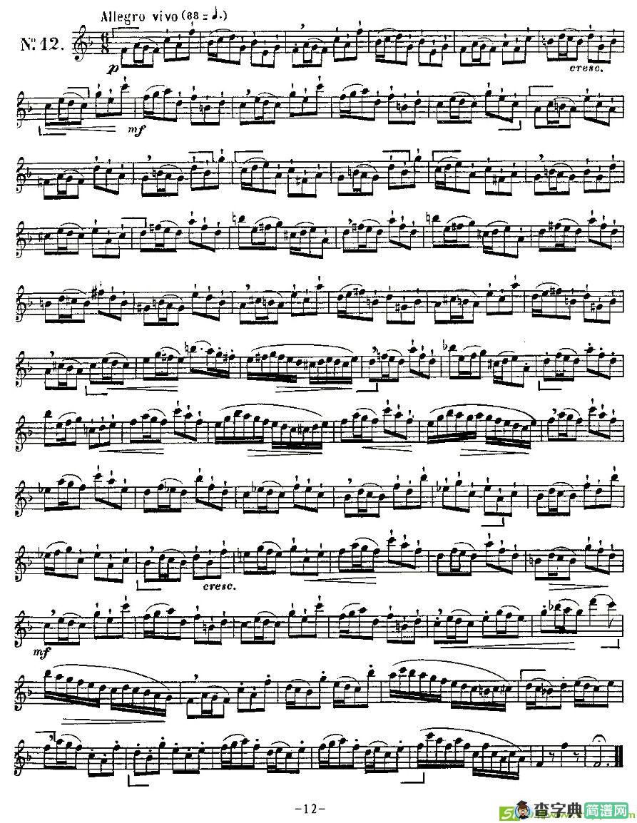 KLOSE的15首练习曲集萨克斯谱
