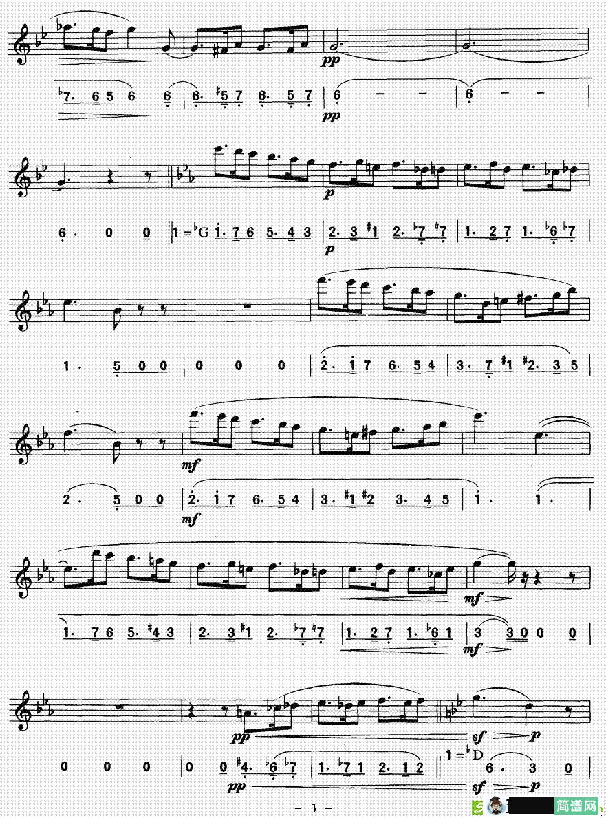 西西里舞曲萨克斯谱