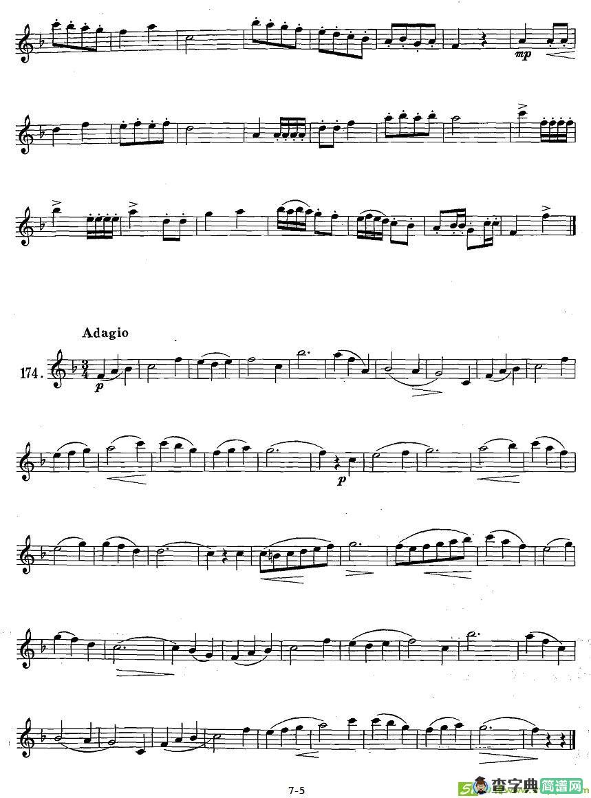 萨克斯练习曲合集断音练习萨克斯谱