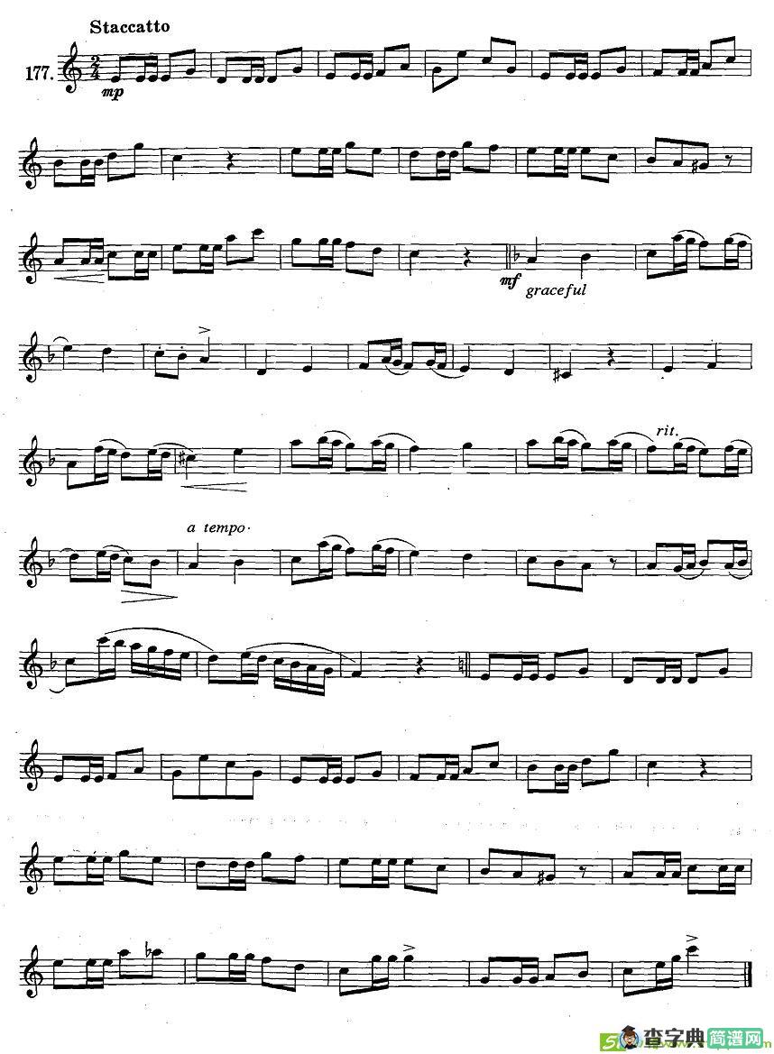 萨克斯练习曲合集断音练习萨克斯谱