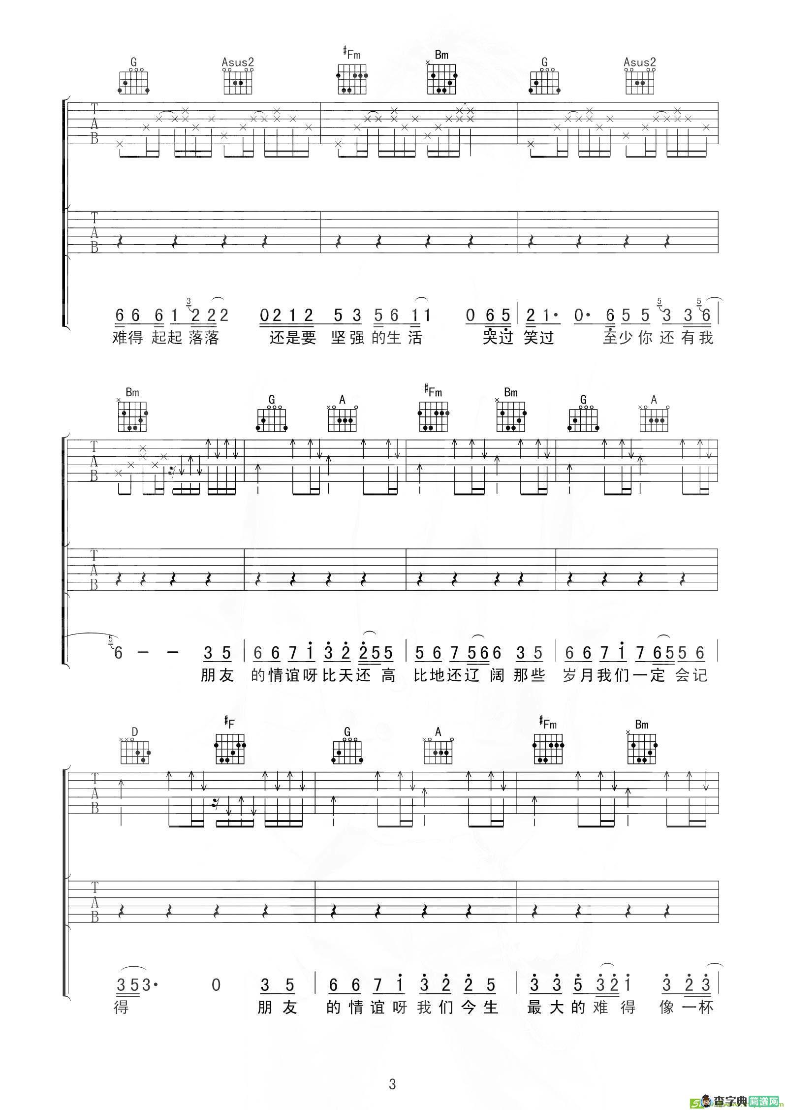 我的好兄弟吉他谱(高进作曲,高进&小沈阳演唱)