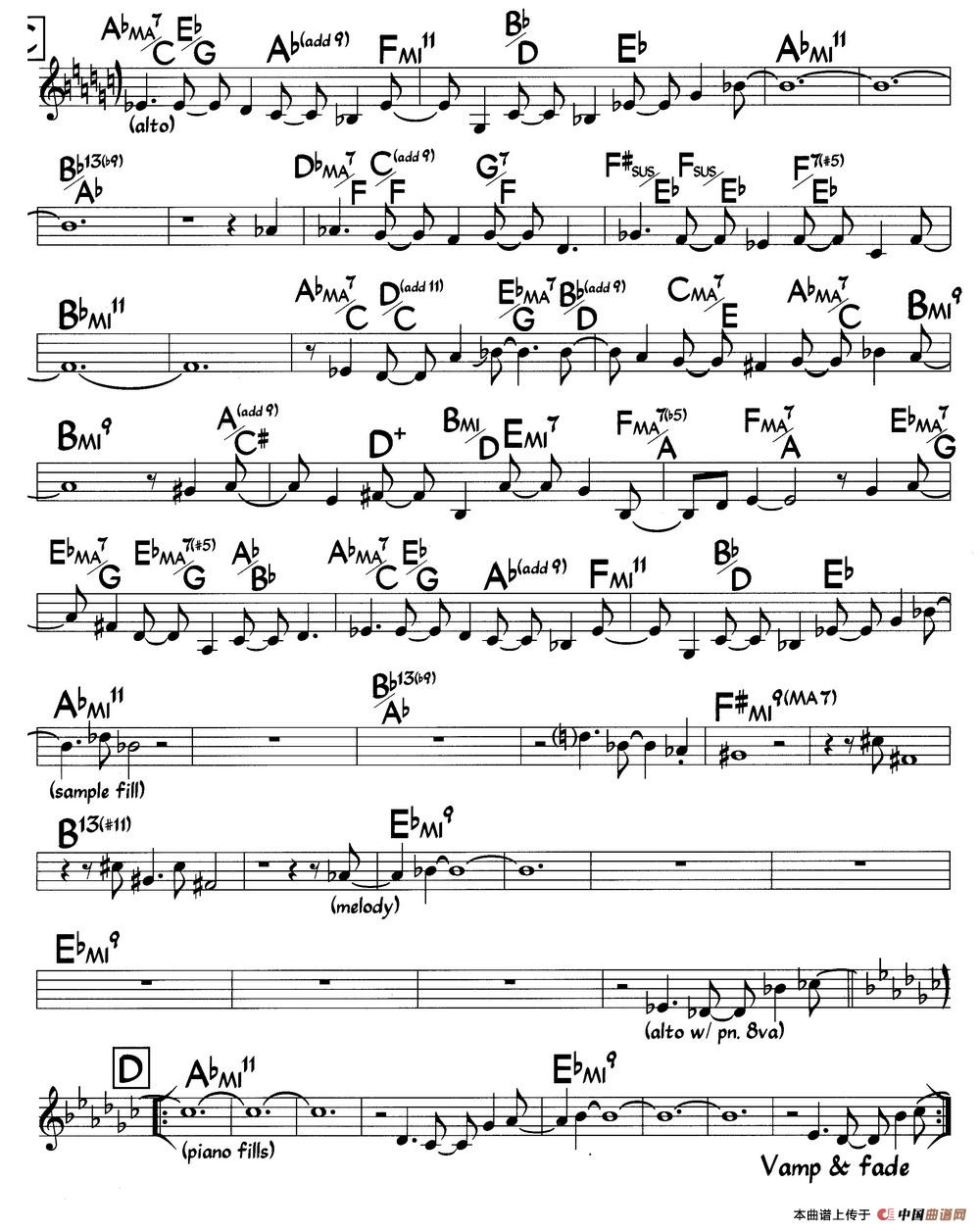 Geraldine（杰拉尔丁）（爵士钢琴曲）钢琴谱