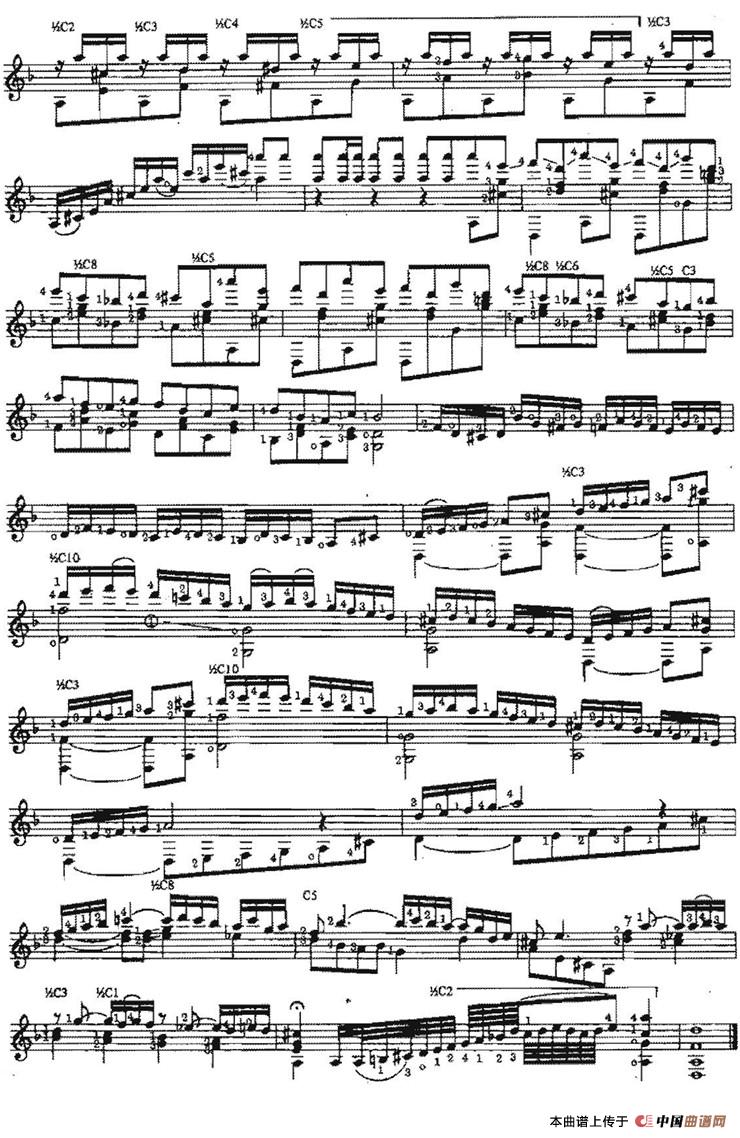 Serenata Morisca（古典吉他）吉他谱