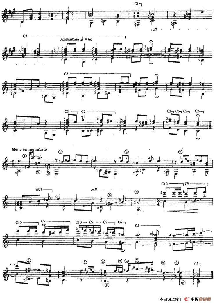 Armonias de America（古典吉他）吉他谱
