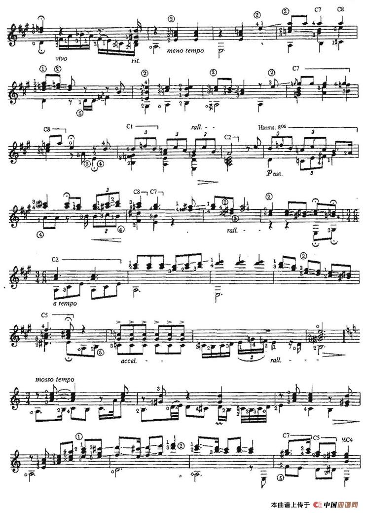 Armonias de America（古典吉他）吉他谱