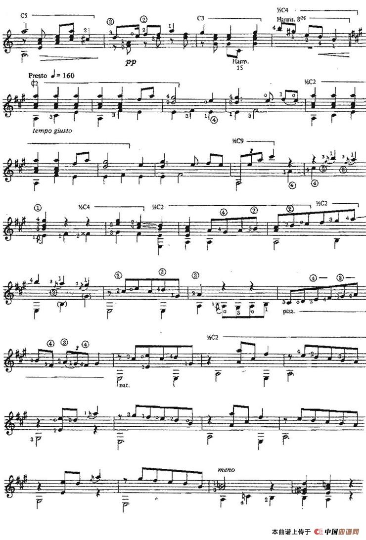 Armonias de America（古典吉他）吉他谱