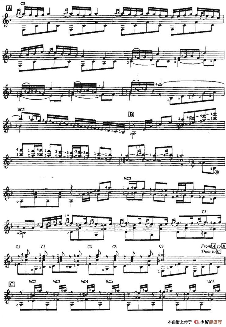 Serenata Morisca（古典吉他）吉他谱