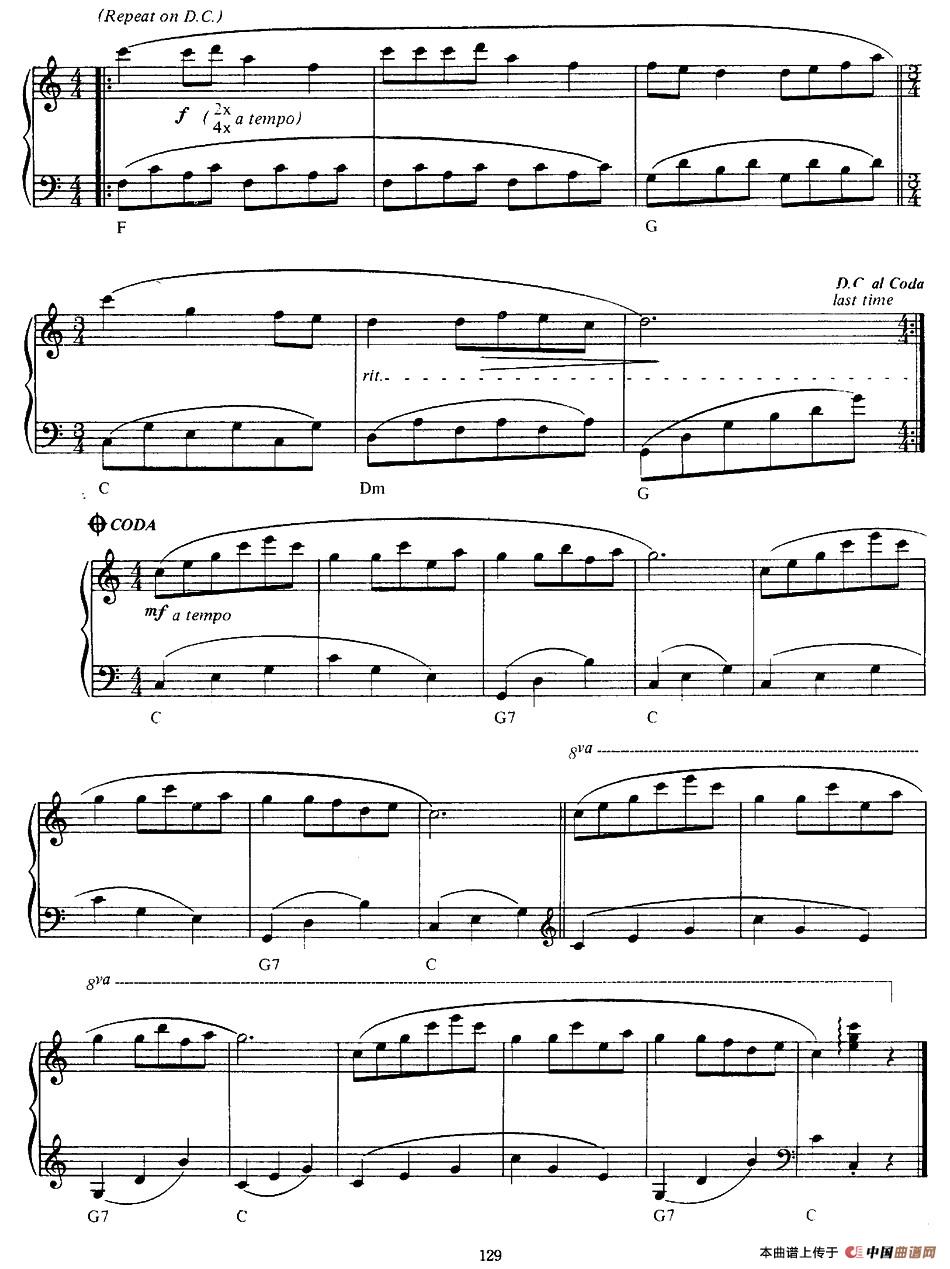 Rondo Pour Un Tout Petit Enfant（活泼的轮旋曲）钢琴谱