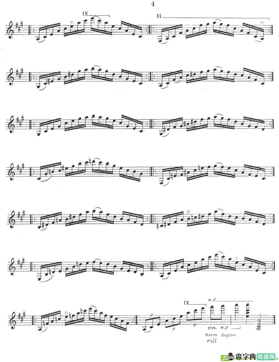 练习曲第二号吉他曲谱([巴西]维拉·罗勃斯作曲)