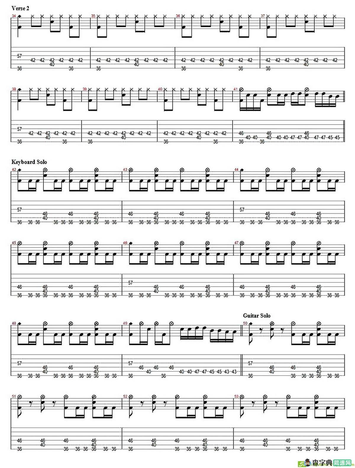 Venus In The Morning吉他曲谱(Stratovarius演唱)