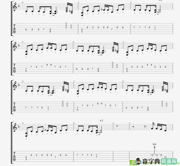 CNBLUE 《孤独啊》吉他谱一吉他曲谱