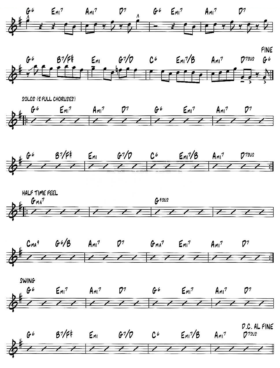 BIJI（jazz系列萨克斯谱）萨克斯谱