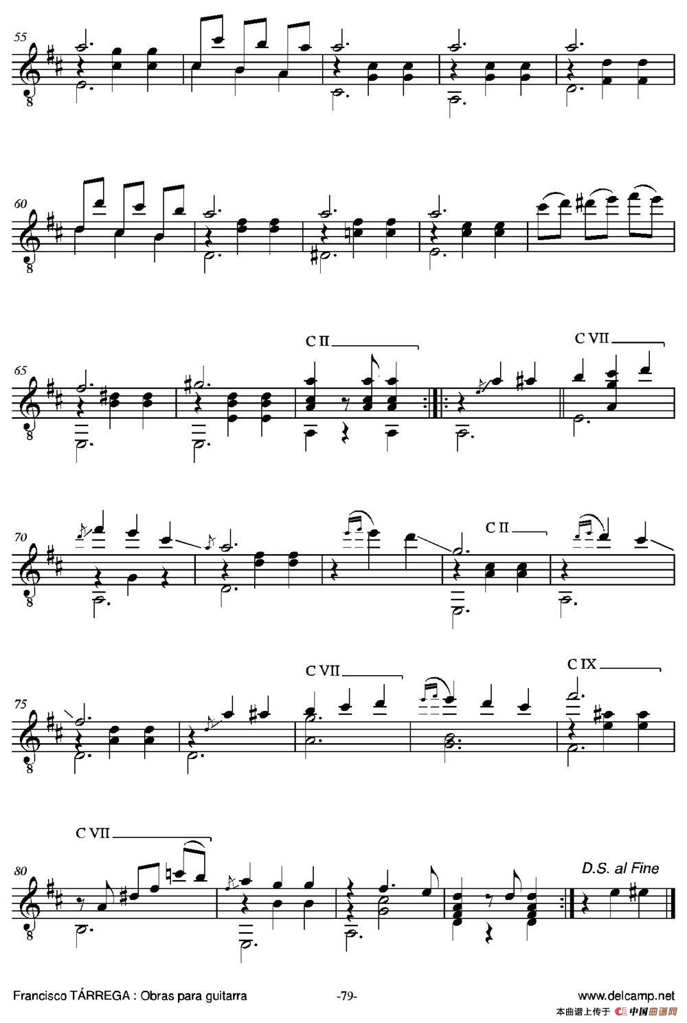 LAS DOS HERMANITAS(Dos valses)（古典吉他）吉他谱