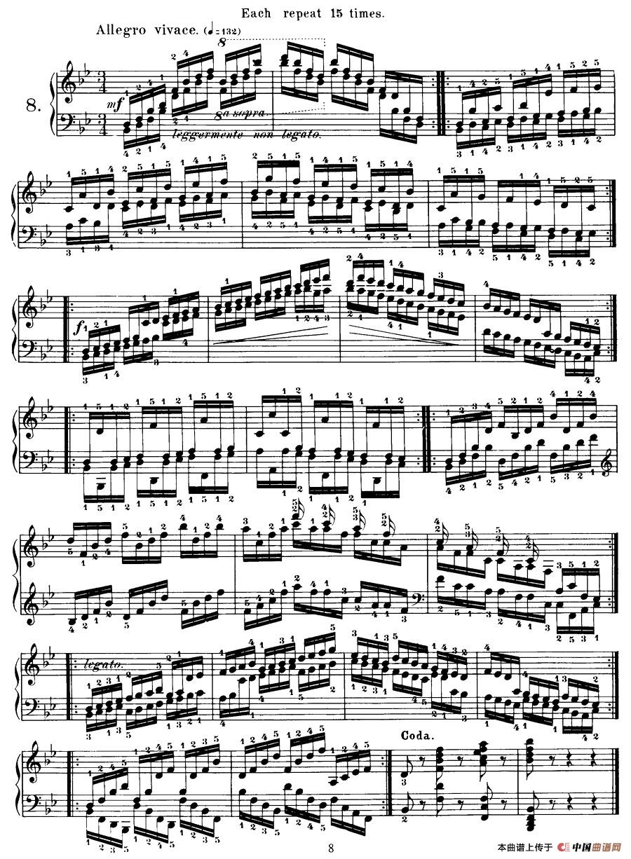 Czerny - 40 Daily Exerci Op.337（6—10）（40首日常训练曲）钢琴谱
