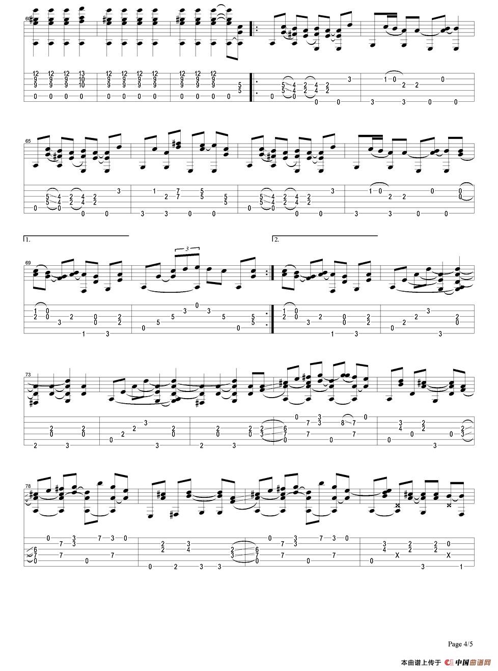 tommy emmanuel：old town（指弹吉他）吉他谱