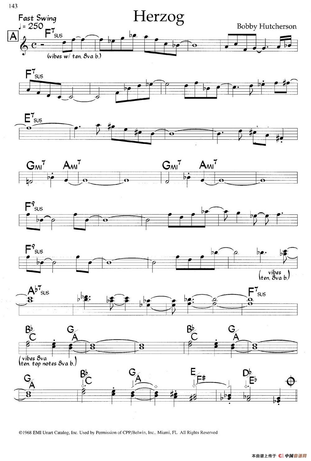 Herzog（爵士钢琴曲）钢琴谱