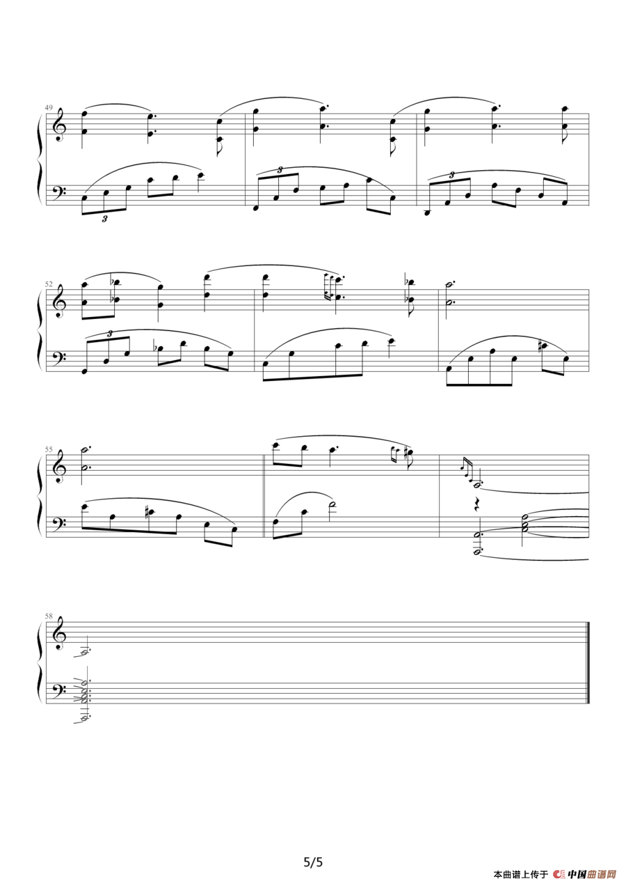 第二号夜曲钢琴谱
