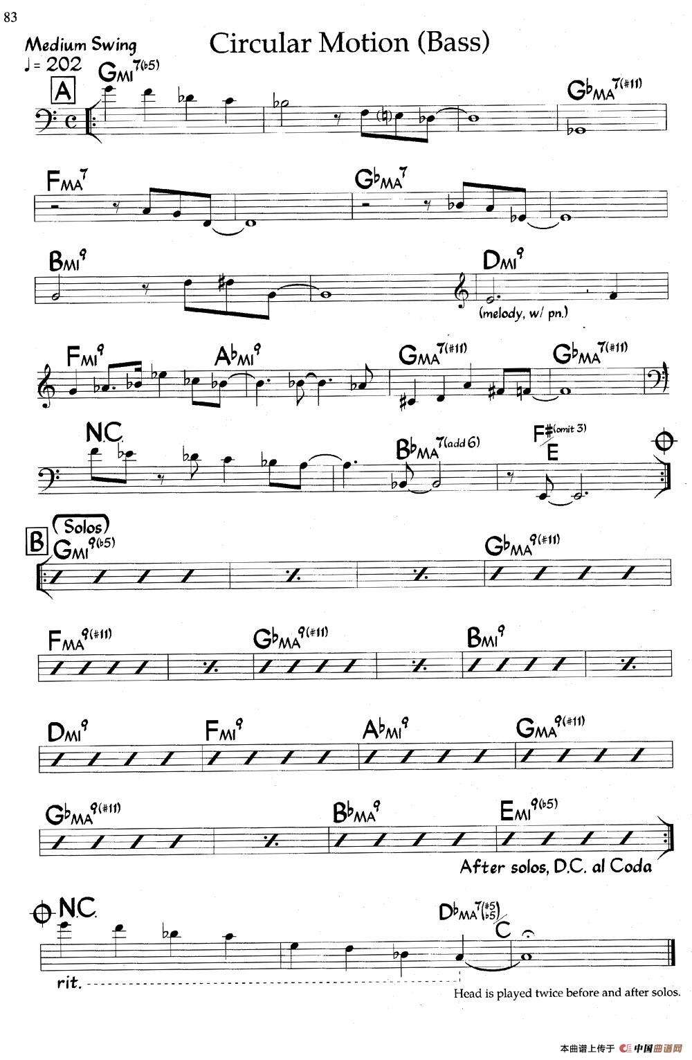 Circular Motion（爵士钢琴曲）钢琴谱