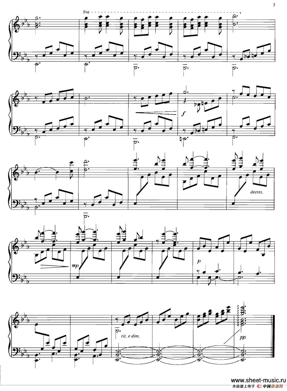 BARCAROLLE钢琴谱
