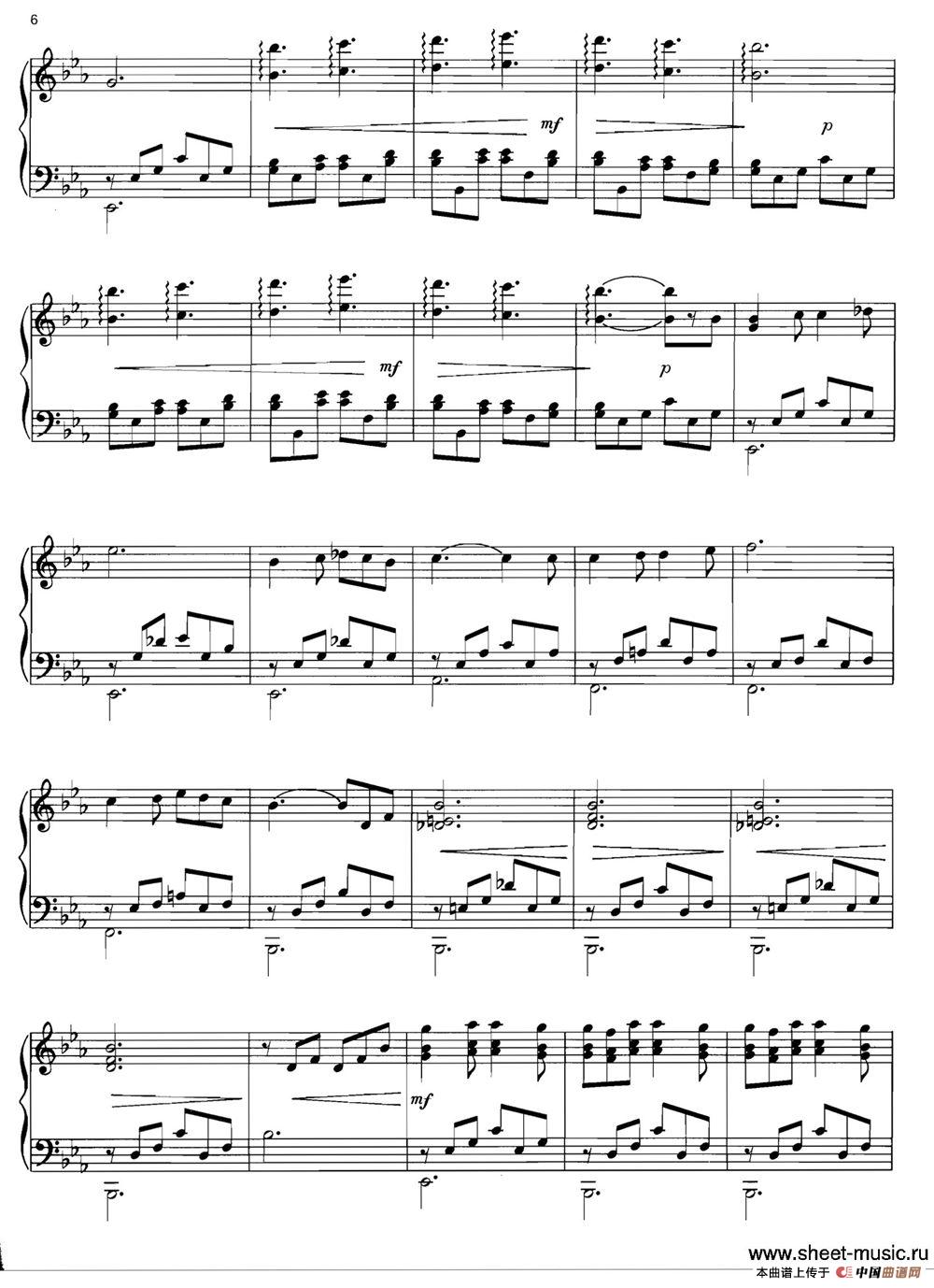 BARCAROLLE钢琴谱