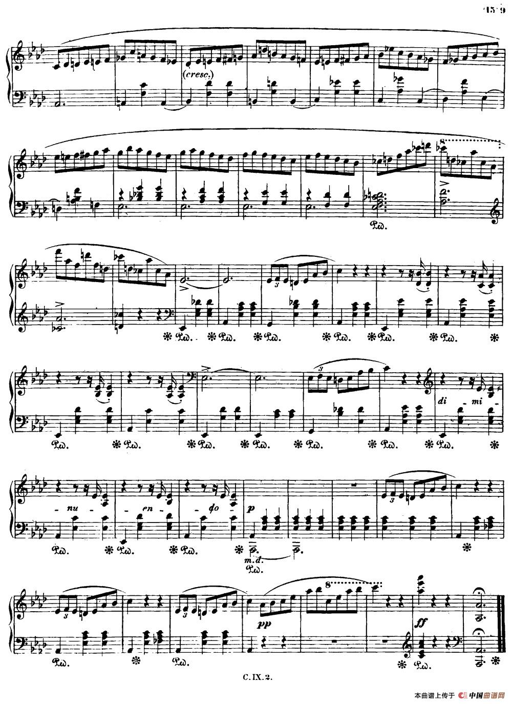 Valse brillante Op34 No1（降A大调华丽圆舞曲Op.34-1 ）钢琴谱