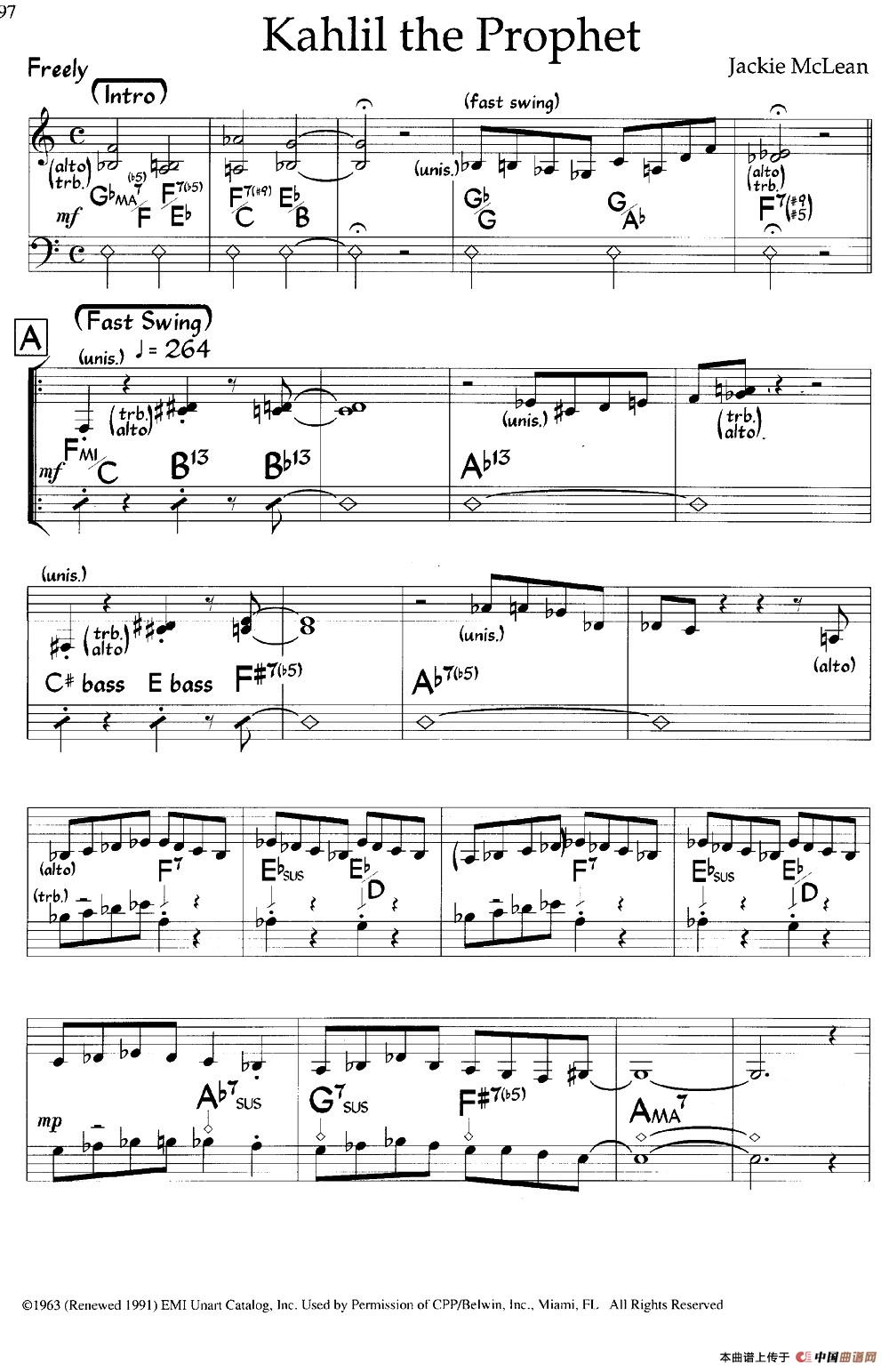 Kahlil the Prophet（爵士钢琴曲）钢琴谱