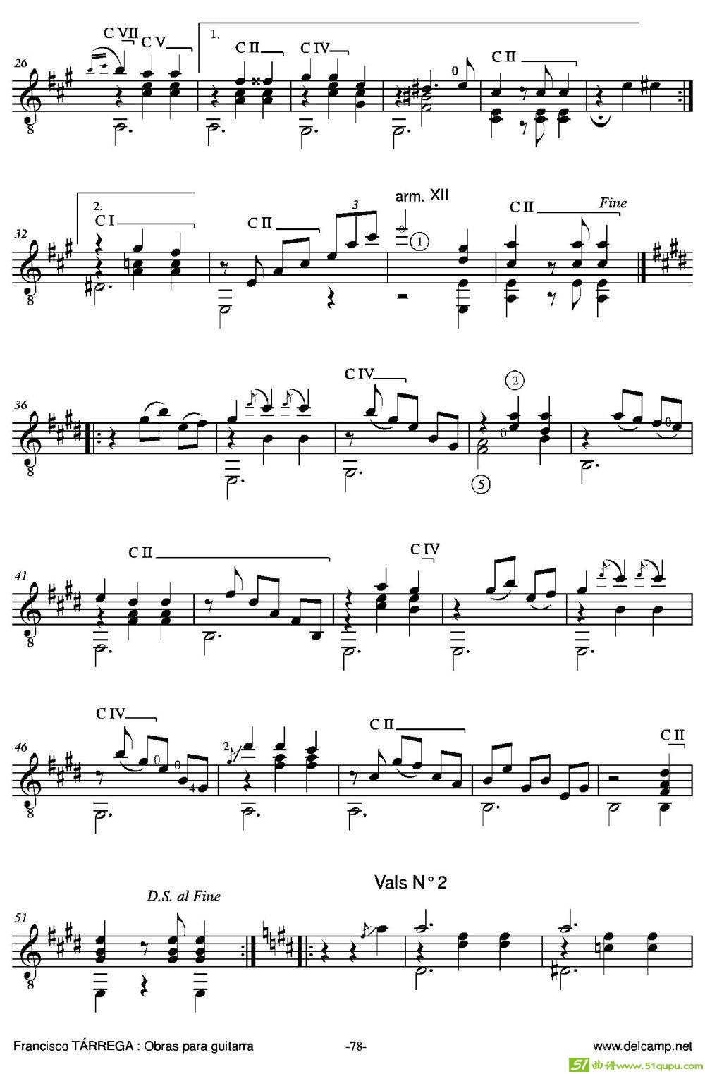 LASDOSHERMANITAS(Dosvalses)（古典吉他）吉他谱