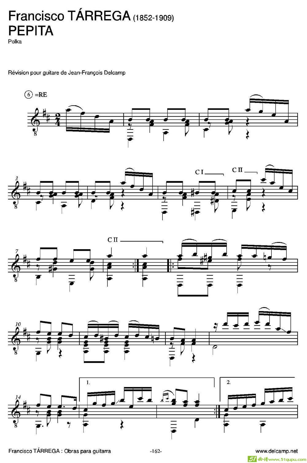 PEPITA(Polka)（古典吉他）吉他谱