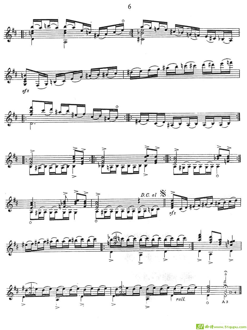 练习曲第三号吉他曲谱([巴西]维拉·罗勃斯作曲)