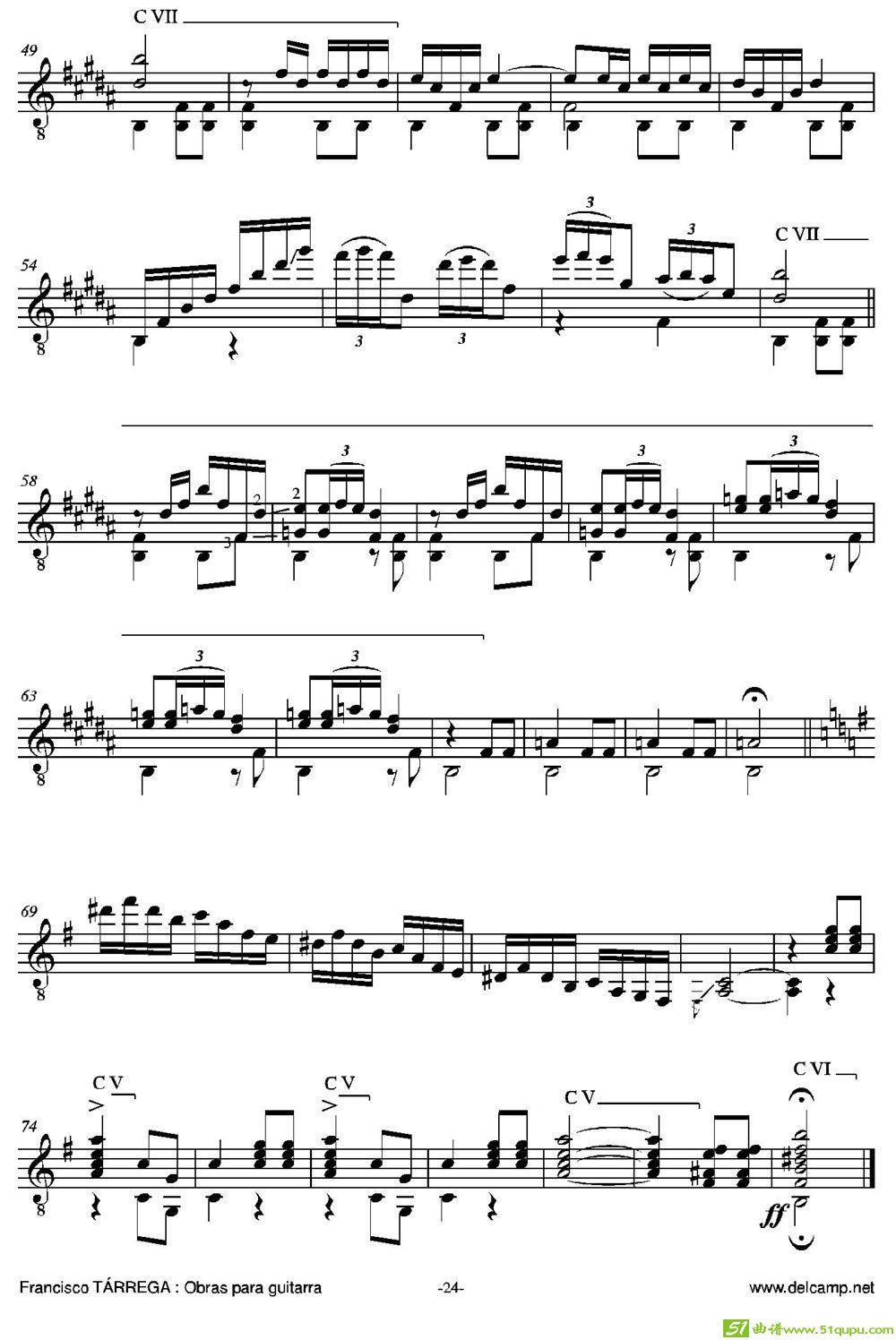 DANZAMORA（古典吉他）吉他谱
