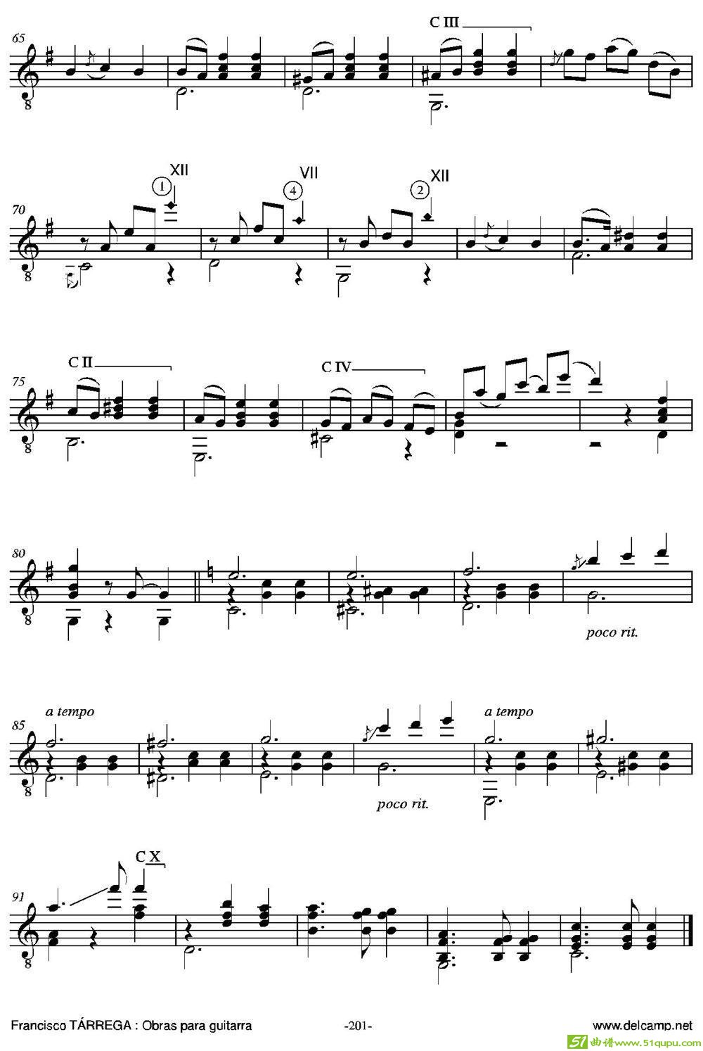PAQUITO(Vals)（古典吉他）吉他谱