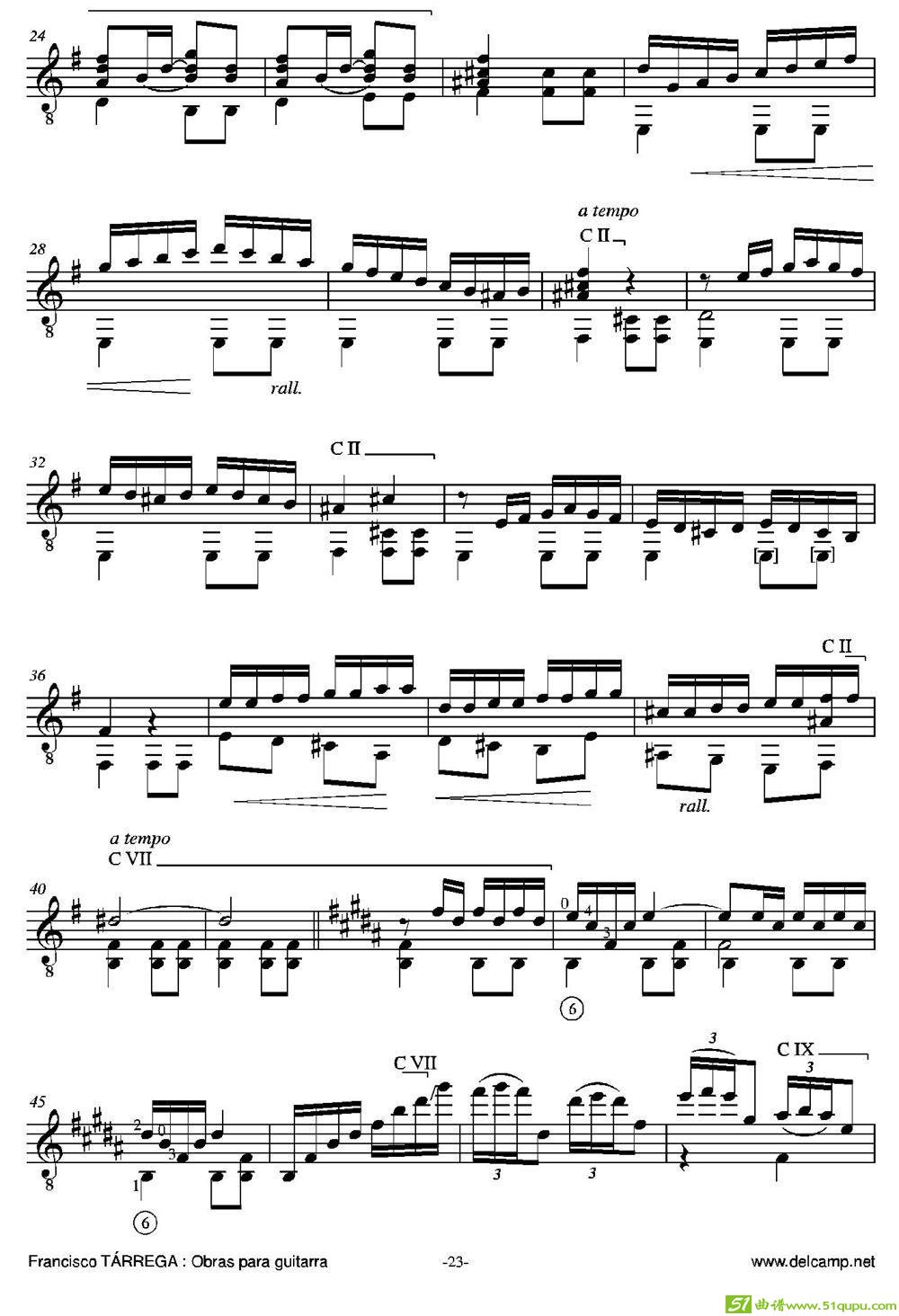 DANZAMORA（古典吉他）吉他谱