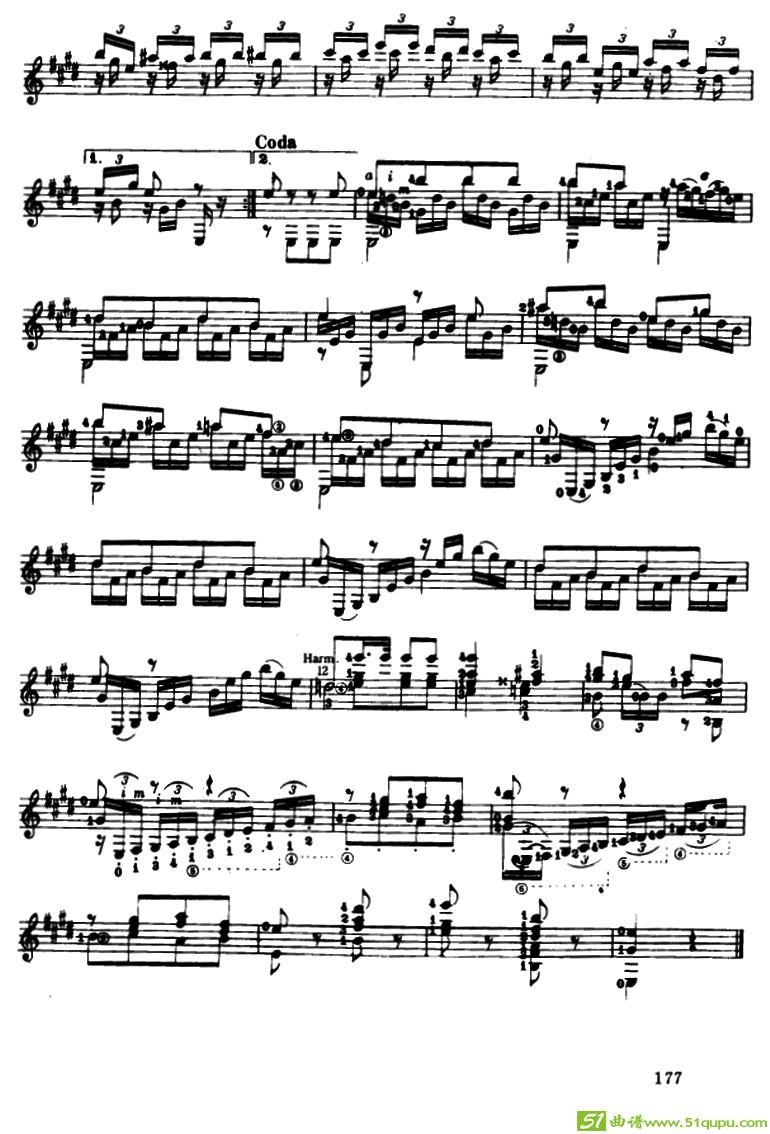 《魔笛》主题变奏曲（古典吉它）吉他谱