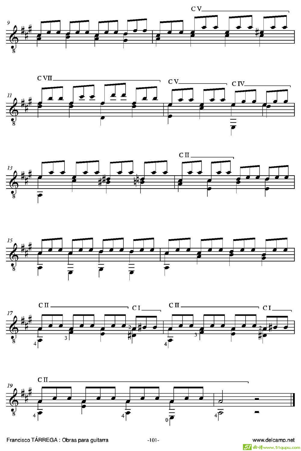 ESTUDIODETERCERAS(Enlamayor)（古典吉他）吉他谱