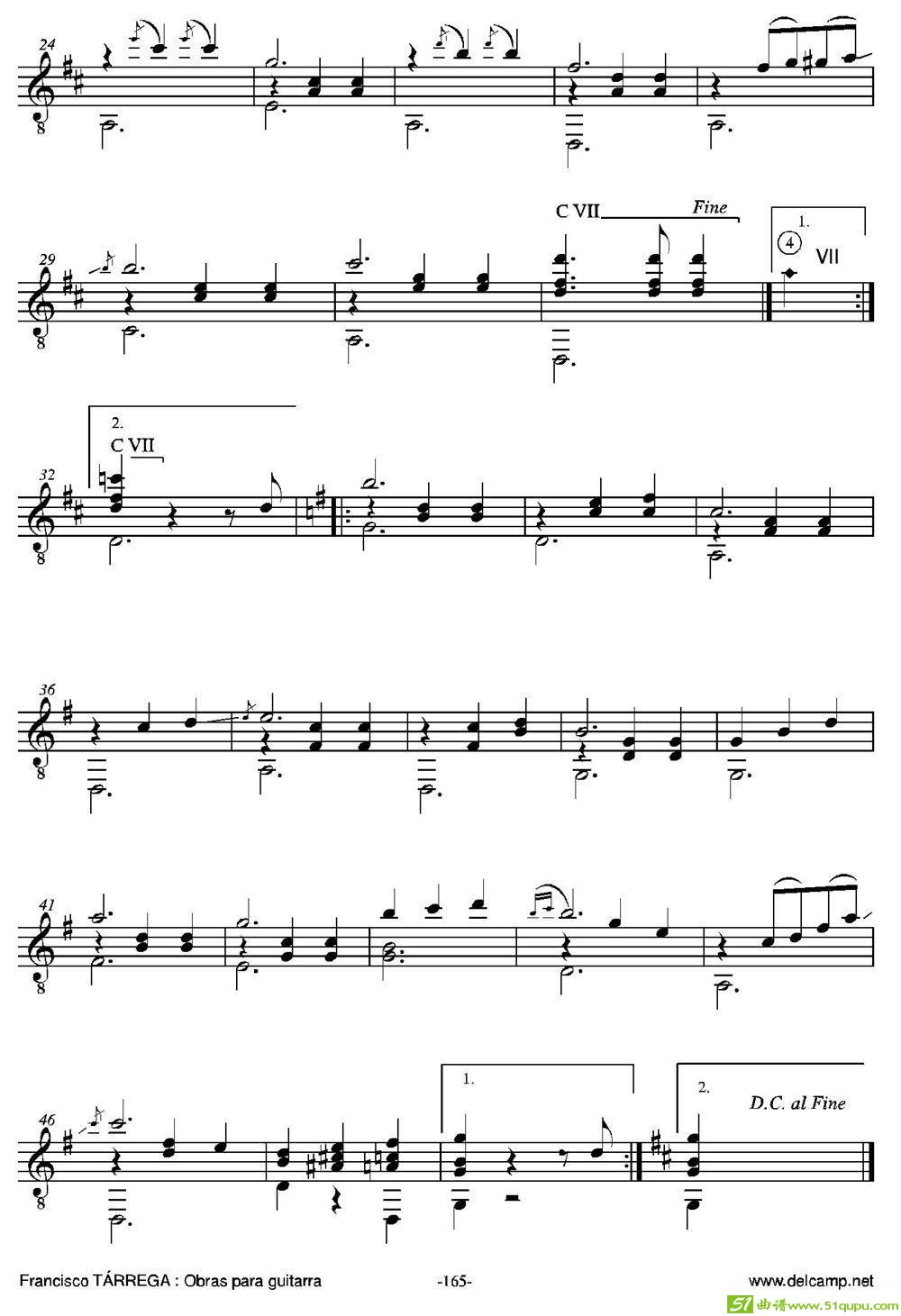VALS(Enremayor)（古典吉他）吉他谱