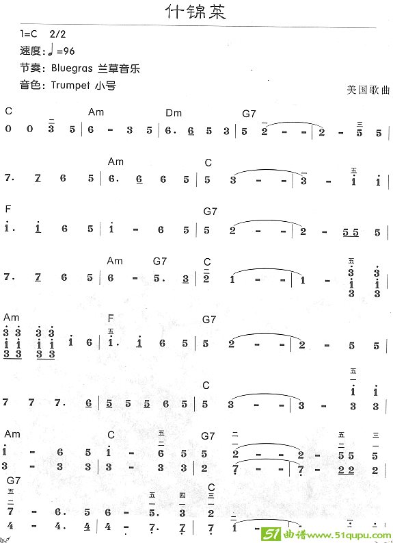 什锦菜电子琴谱