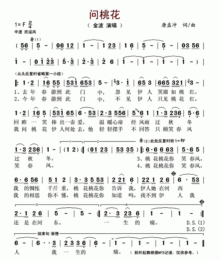 问桃花
