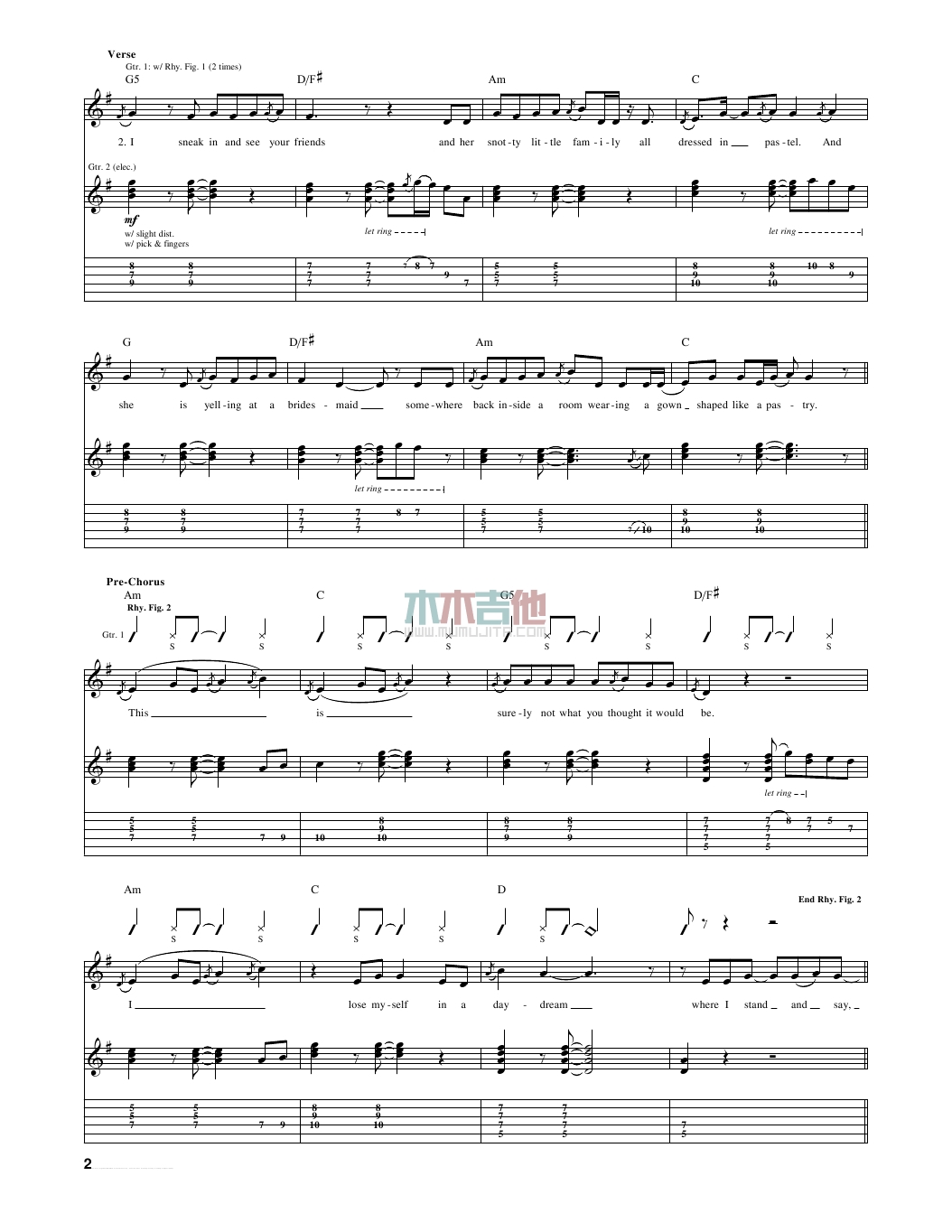 Speak Now(吉他谱)