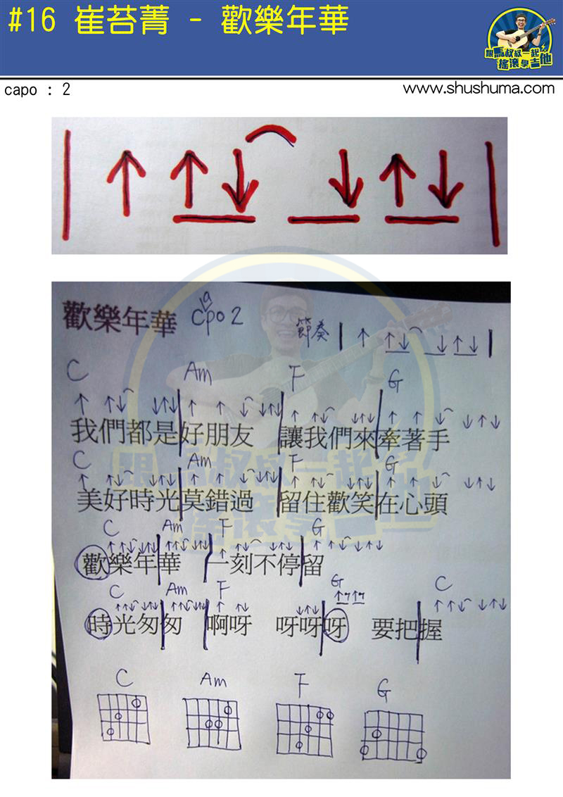 欢乐年华(马叔叔)(吉他谱)