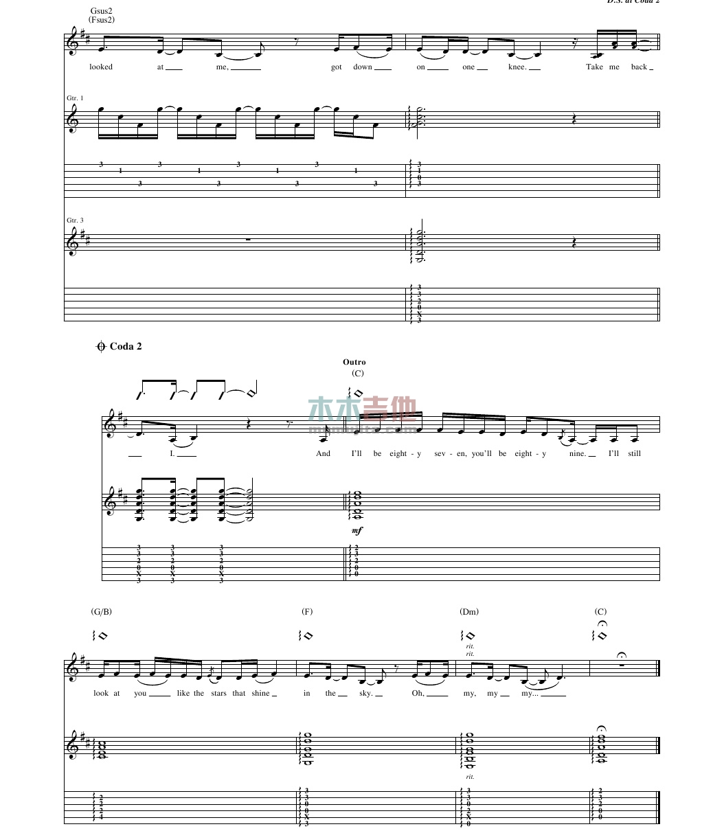 Mary s Song(吉他谱)