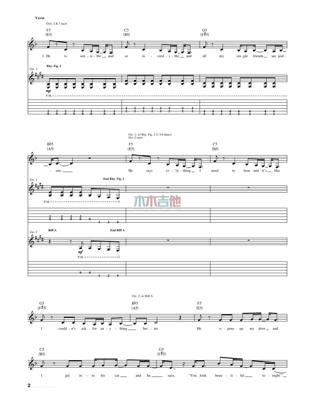 The Way I Loved You(吉他谱)