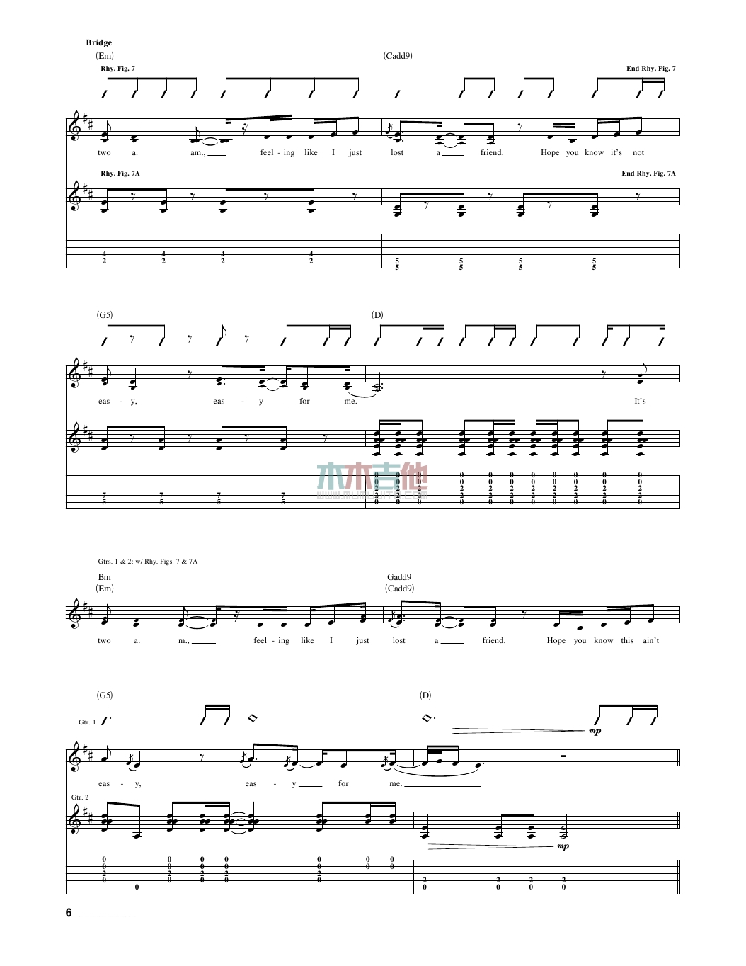 Breathe(吉他谱)