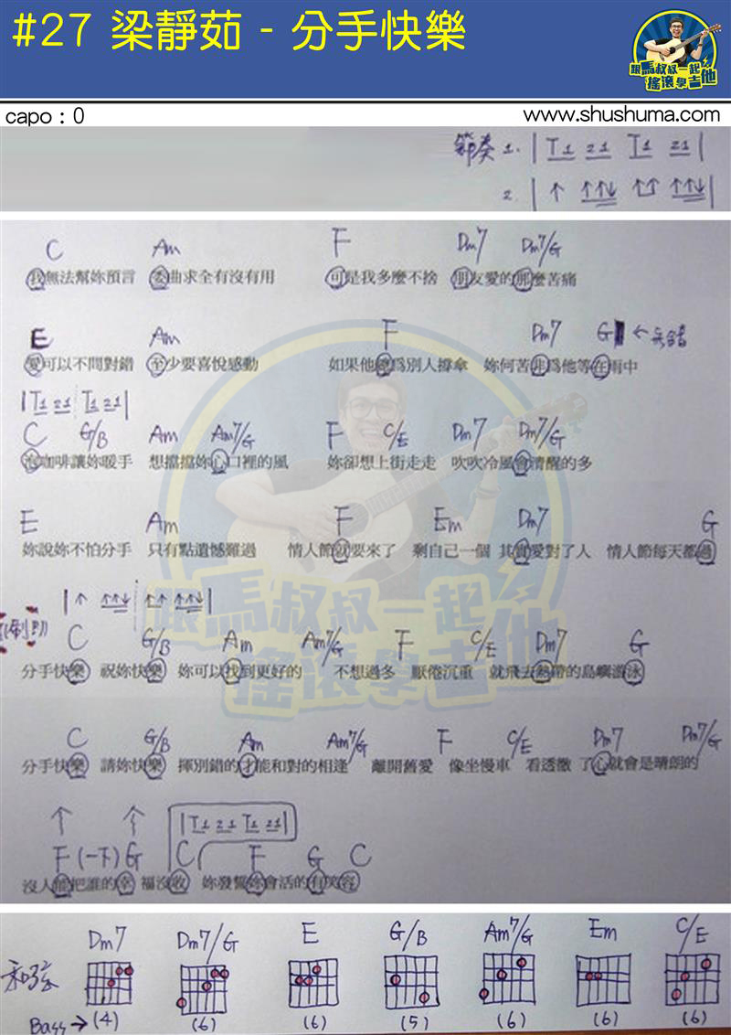 分手快乐(马叔叔)(吉他谱)