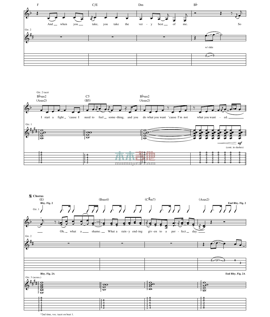 Cold as You(吉他谱)